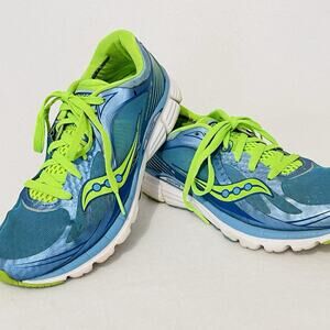 Saucony Kinvara 5 Womens 9.5 Running Shoes S10238-3 Blue Green Sneakers Trainers